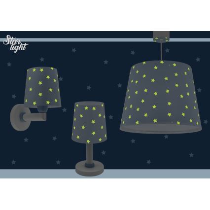 Dalber 82212T - Children's chandelier STAR LIGHT 1xE27/60W/230V blue
