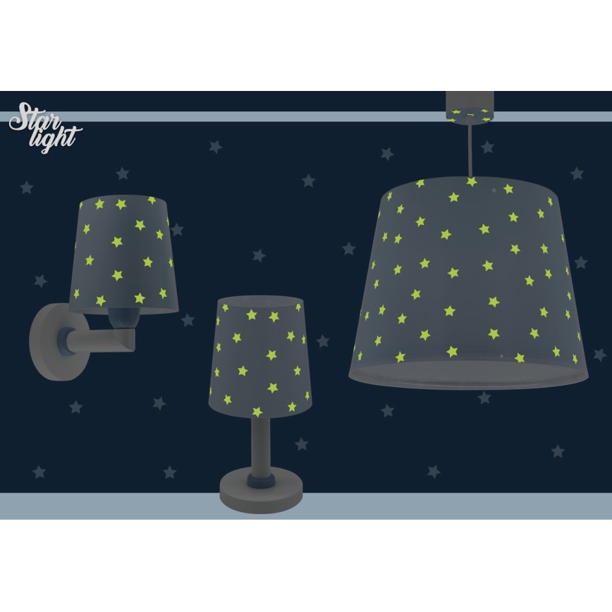 Dalber 82212T - Children's chandelier STAR LIGHT 1xE27/60W/230V blue