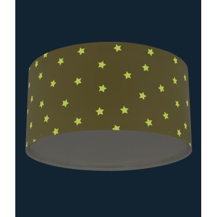 Dalber 82216A - Children's ceiling light STAR LIGHT 2xE27/60W/230V yellow
