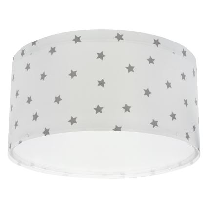 Dalber 82216B - Children's ceiling light STAR LIGHT 2xE27/60W/230V white