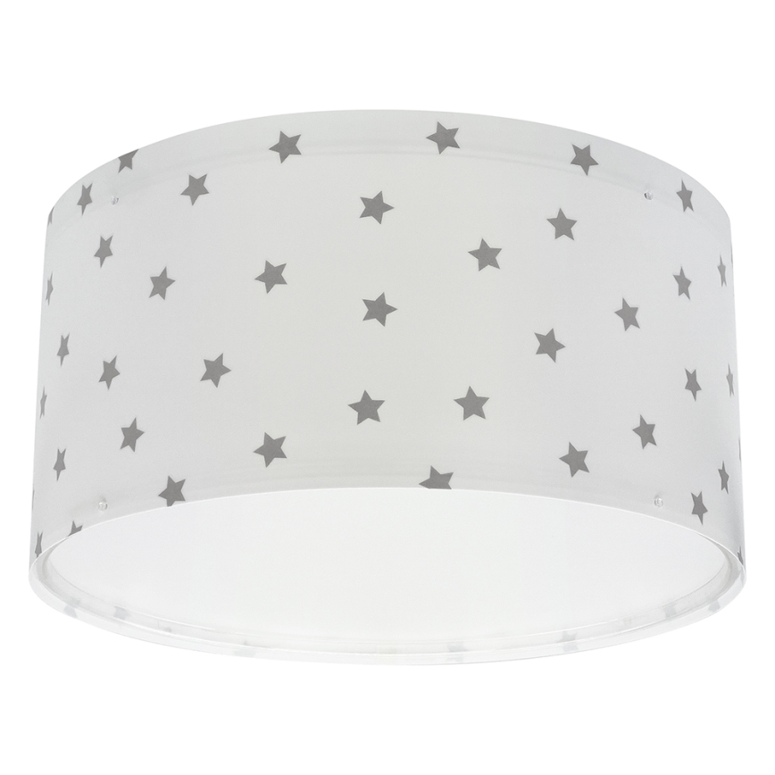 Dalber 82216B - Children's ceiling light STAR LIGHT 2xE27/60W/230V white