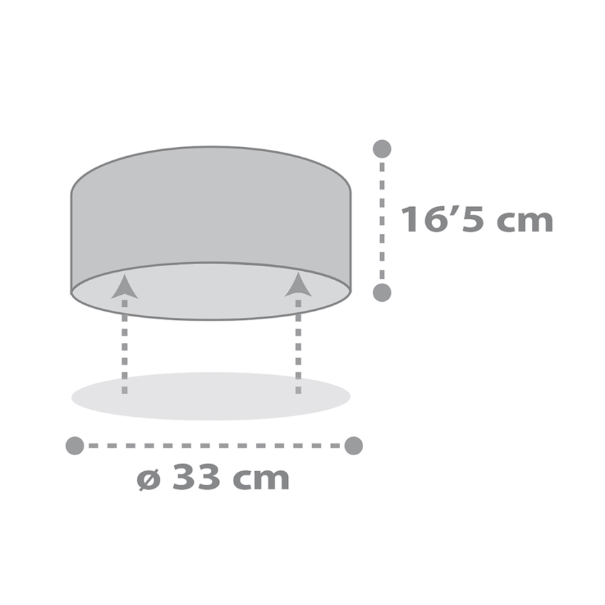 Dalber 82216B - Children's ceiling light STAR LIGHT 2xE27/60W/230V white