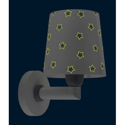 Dalber 82219B - Children's wall light STAR LIGHT 1xE27/60W/230V white