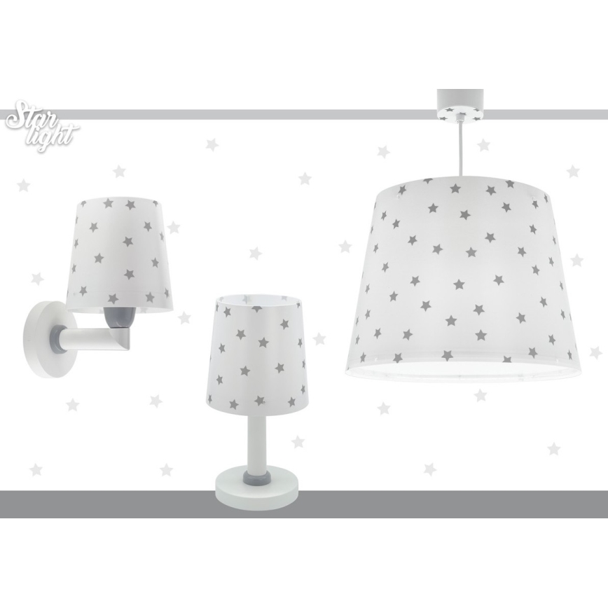 Dalber 82219B - Children's wall light STAR LIGHT 1xE27/60W/230V white