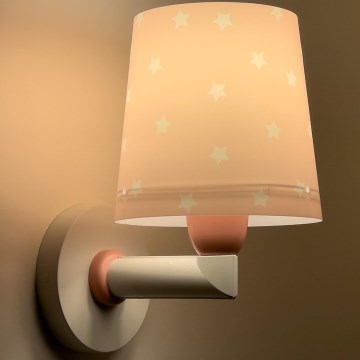 Dalber 82219S - Children's wall light STAR LIGHT 1xE27/60W/230V pink