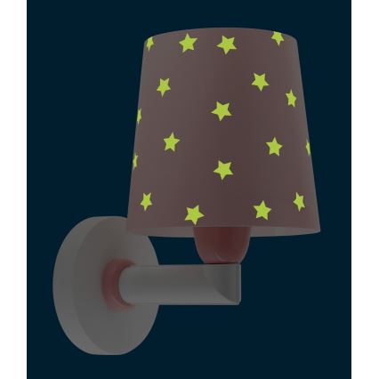 Dalber 82219S - Children's wall light STAR LIGHT 1xE27/60W/230V pink