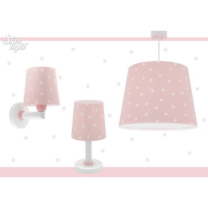 Dalber 82219S - Children's wall light STAR LIGHT 1xE27/60W/230V pink