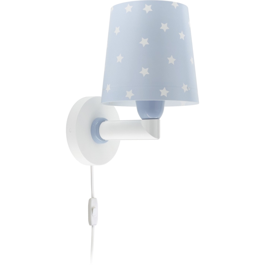 Dalber 82219T - Children's wall light STAR LIGHT 1xE27/60W/230V blue