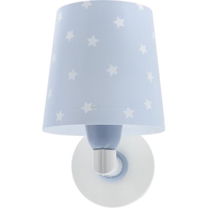 Dalber 82219T - Children's wall light STAR LIGHT 1xE27/60W/230V blue