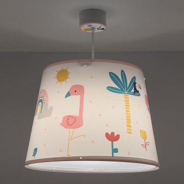 Dalber 82462 - Children's chandelier FLAMINGO 1xE27/15W/230V