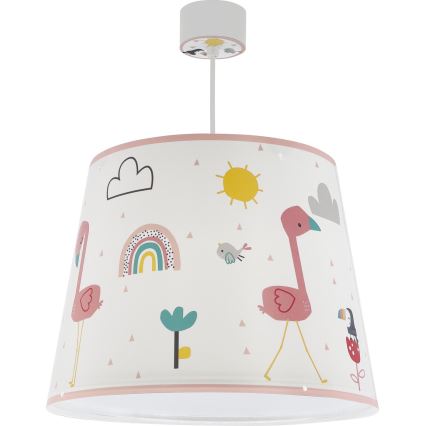 Dalber 82462 - Children's chandelier FLAMINGO 1xE27/15W/230V