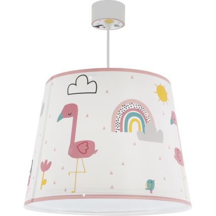 Dalber 82462 - Children's chandelier FLAMINGO 1xE27/15W/230V