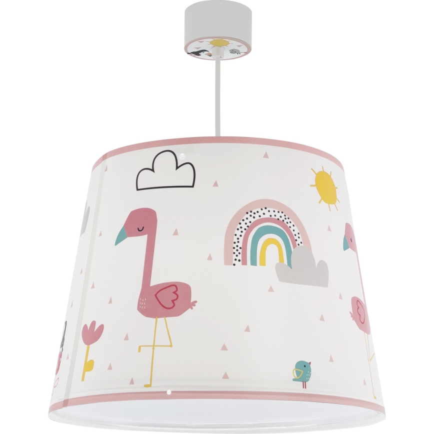 Dalber 82462 - Children's chandelier FLAMINGO 1xE27/15W/230V