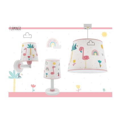 Dalber 82462 - Children's chandelier FLAMINGO 1xE27/15W/230V
