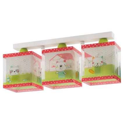 Dalber D-11673 - Children's ceiling light MY SWEEK HOME 3xE27/60W/230V