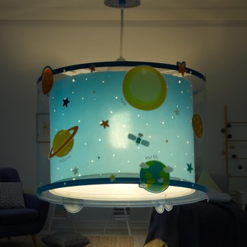 Dalber D-41342 - Children's chandelier PLANETS 1xE27/60W/230V