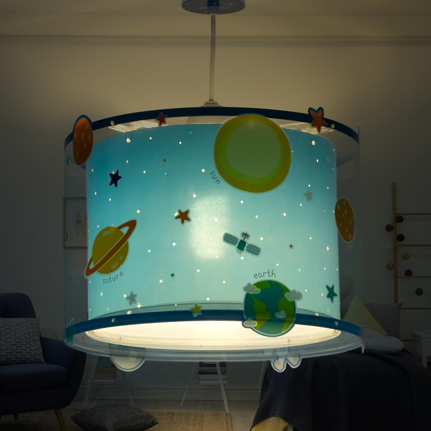 Dalber D-41342 - Children's chandelier PLANETS 1xE27/60W/230V