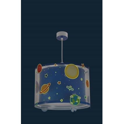 Dalber D-41342 - Children's chandelier PLANETS 1xE27/60W/230V