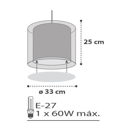Dalber D-41412E - Children chandelier CLOUDS 1xE27/60W/230V