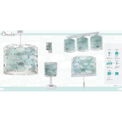 Dalber D-41412H - Children chandelier CLOUDS 1xE27/60W/230V