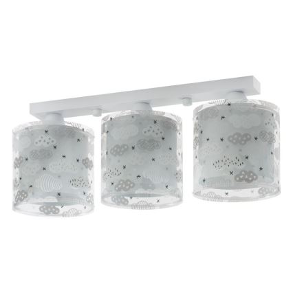 Dalber D-41413E - Children ceiling light CLOUDS 3xE27/60W/230V