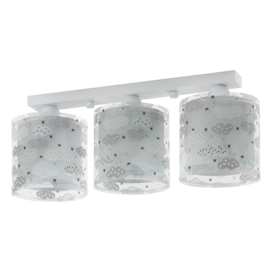 Dalber D-41413E - Children ceiling light CLOUDS 3xE27/60W/230V