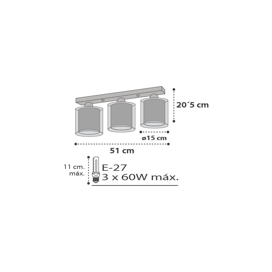 Dalber D-41413E - Children ceiling light CLOUDS 3xE27/60W/230V