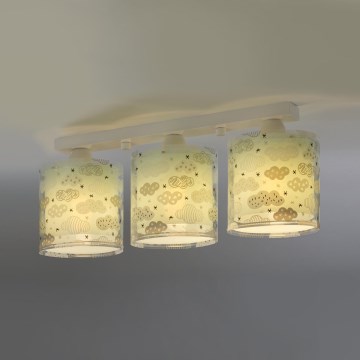 Dalber D-41413H - Children's ceiling light CLOUDS 3xE27/60W/230V