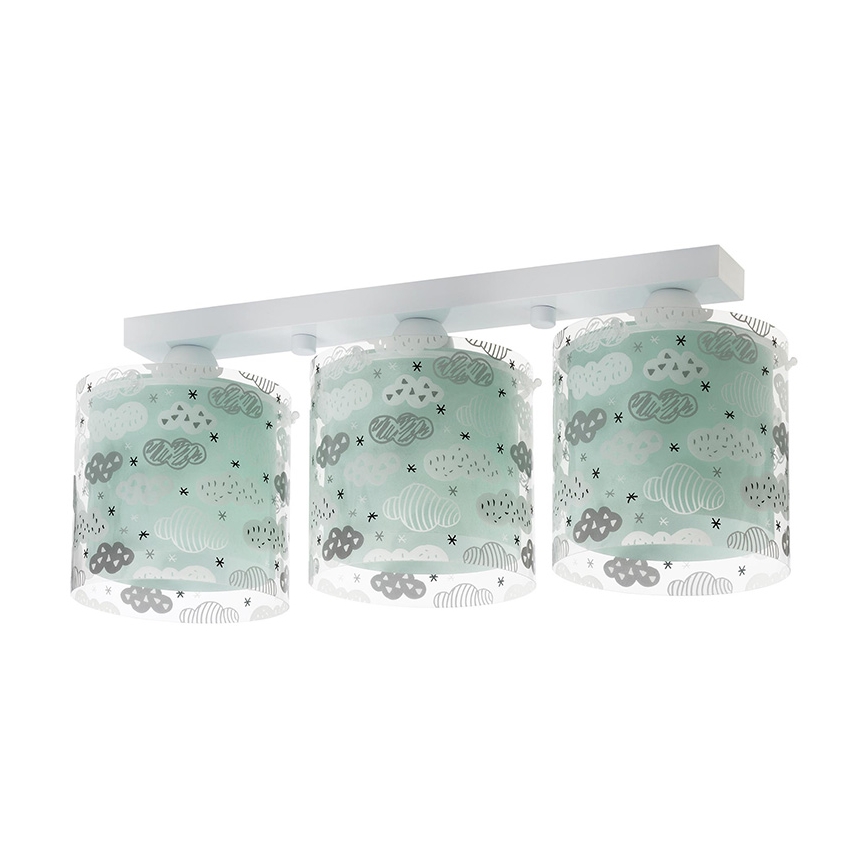 Dalber D-41413H - Children's ceiling light CLOUDS 3xE27/60W/230V