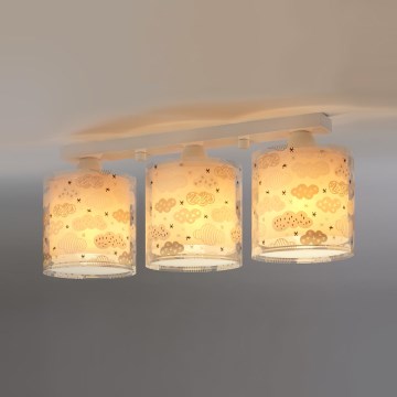 Dalber D-41413S - Children's ceiling light CLOUDS 3xE27/60W/230V
