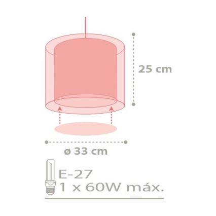 Dalber D-41432 - Children chandelier COLOR RAIN 1xE27/60W/230V
