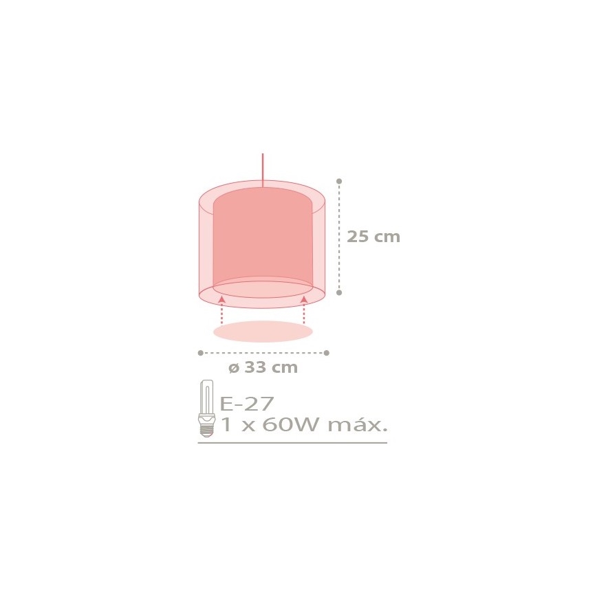 Dalber D-41432 - Children chandelier COLOR RAIN 1xE27/60W/230V
