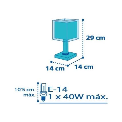 Dalber D-43421 - Children's small lamp PETIT MARIN 1xE14/40W/230V