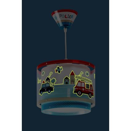 Dalber 60612 - Children chandelier POLICE 1xE27/60W/230V