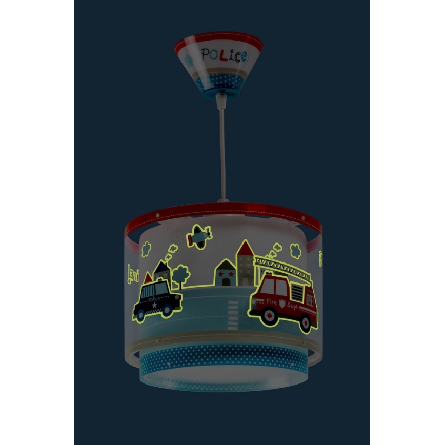 Dalber 60612 - Children chandelier POLICE 1xE27/60W/230V
