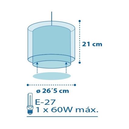 Dalber 60612 - Children chandelier POLICE 1xE27/60W/230V