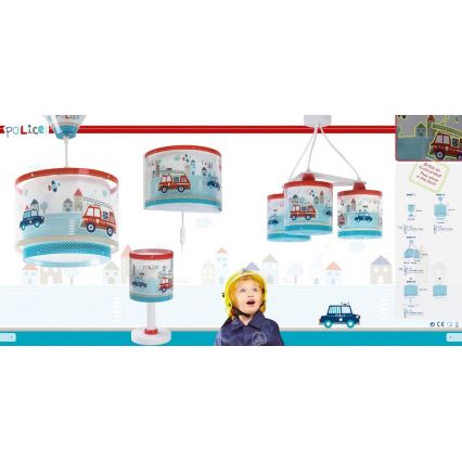 Dalber 60612 - Children chandelier POLICE 1xE27/60W/230V