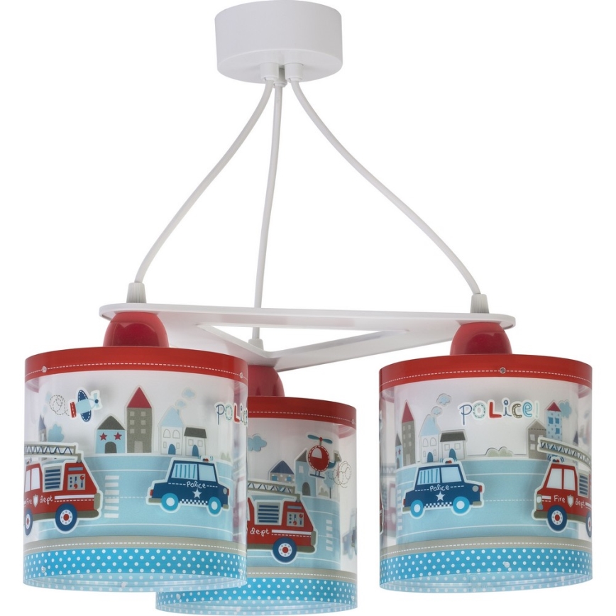 Dalber D-60614 - Children chandelier POLICE 3xE27/60W/230V