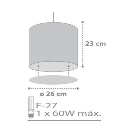 Dalber D-62012E - Children chandelier SWEET DREAM 1xE27/60W/230V