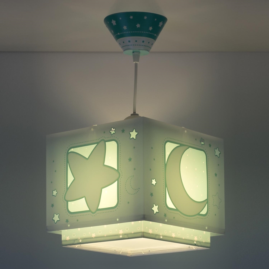 Dalber D-63232H - Children chandelier MOONLIGHT 1xE27/60W/230V