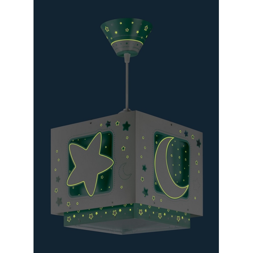 Dalber D-63232H - Children's chandelier MOONLIGHT 1xE27/60W/230V