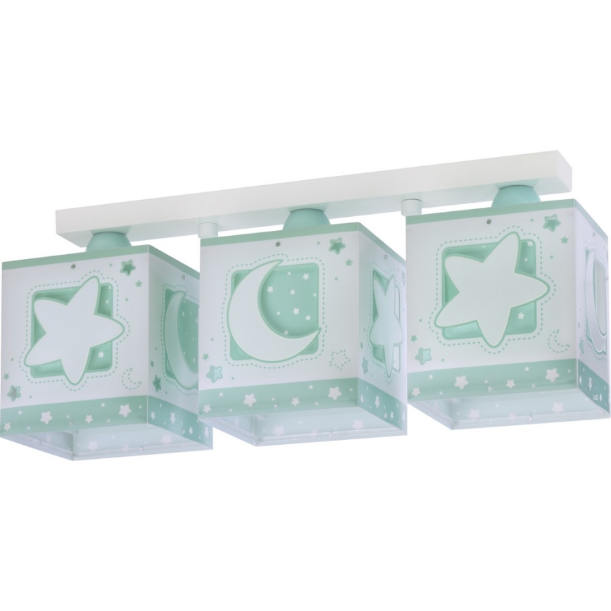 Dalber D-63233NH - Children's ceiling light MOONLIGHT 3xE27/60W/230V