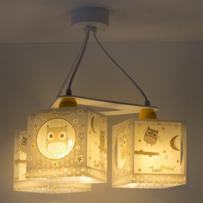 Dalber D-63394 - Children chandelier GOOD NIGHT 3xE27/60W/230V