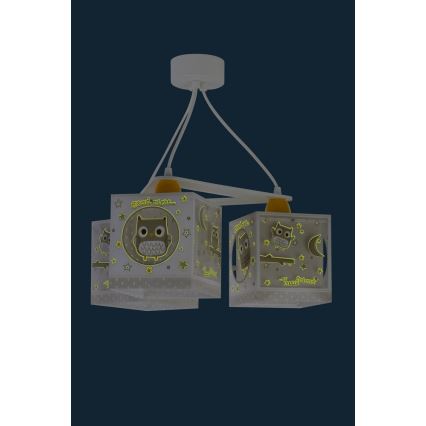 Dalber D-63394 - Children's chandelier GOOD NIGHT 3xE27/60W/230V