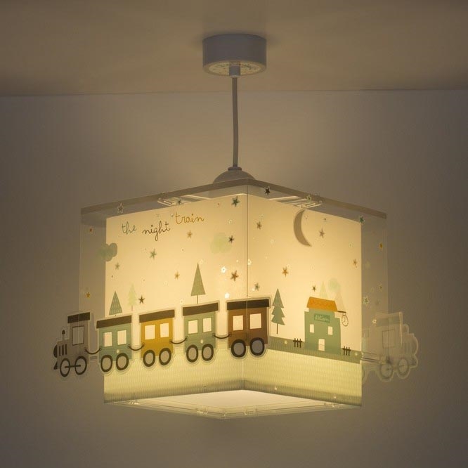 Dalber D-63532 - Children's chandelier TRAIN 1xE27/60W/230V
