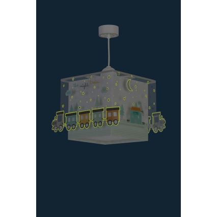 Dalber D-63532 - Children's chandelier TRAIN 1xE27/60W/230V
