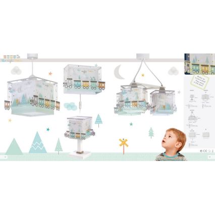 Dalber D-63532 - Children's chandelier TRAIN 1xE27/60W/230V