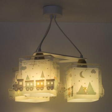 Dalber D-63534 - Children's chandelier TRAIN 3xE27/60W/230V