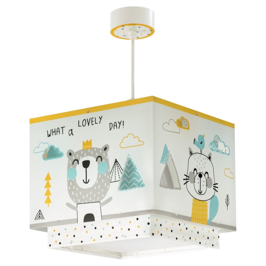Dalber D-73242 - Children chandelier HELLO LITTLE 1xE27/60W/230V