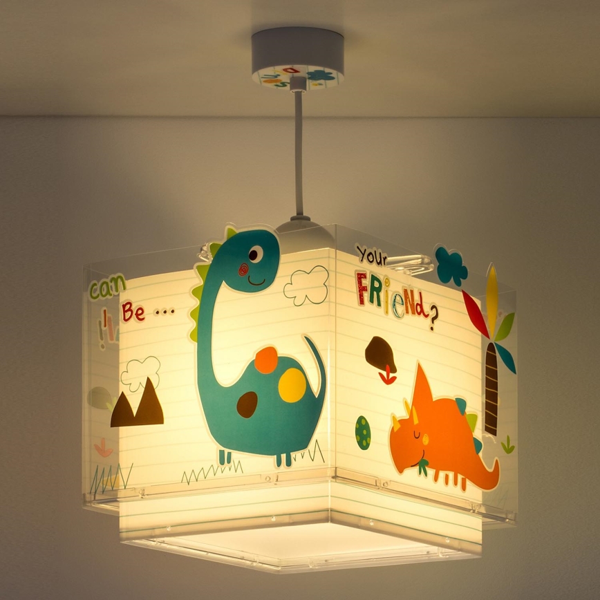 Dalber D-73452 - Children chandelier DINOS 1xE27/60W/230V